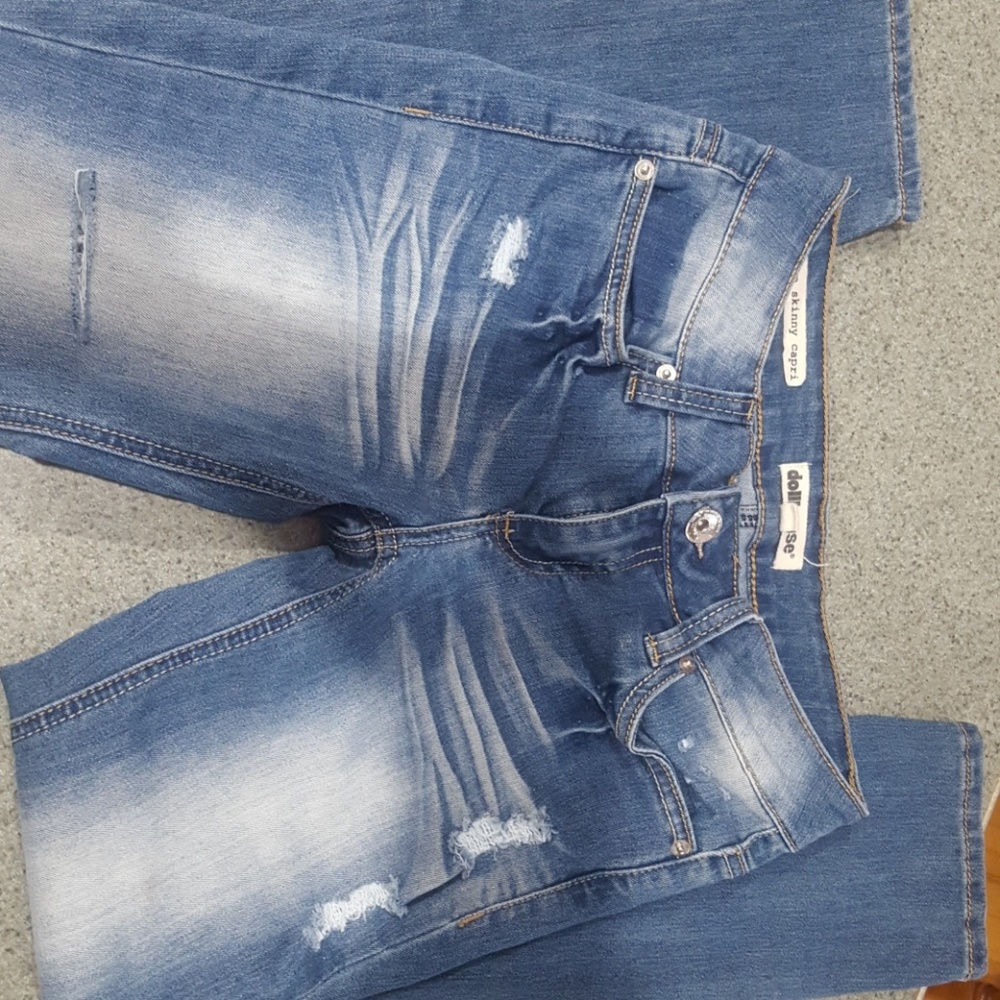 dollhouse roll-up skinny capri